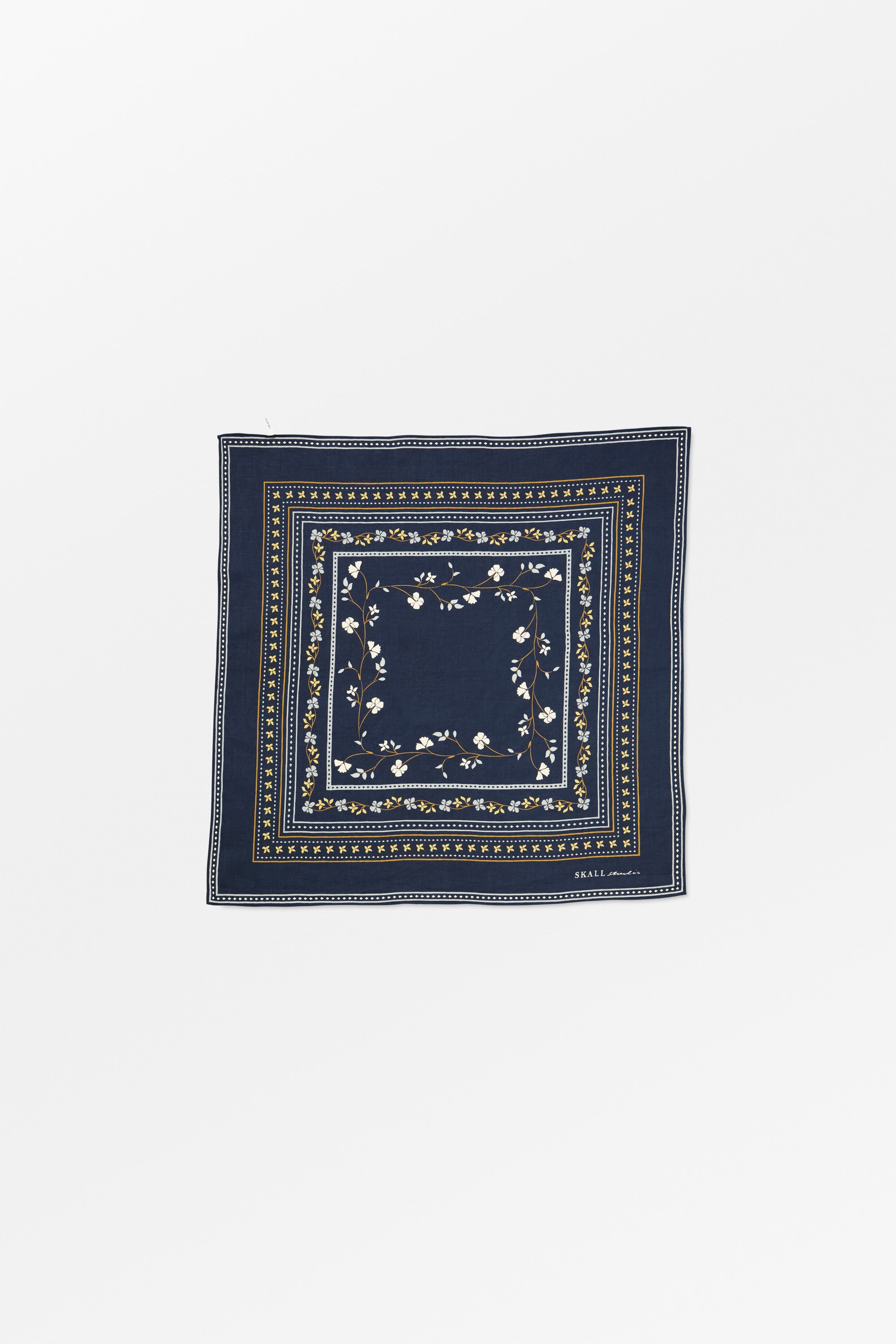 Skall Studio Skall floral scarf 55x55 Scarf Navy